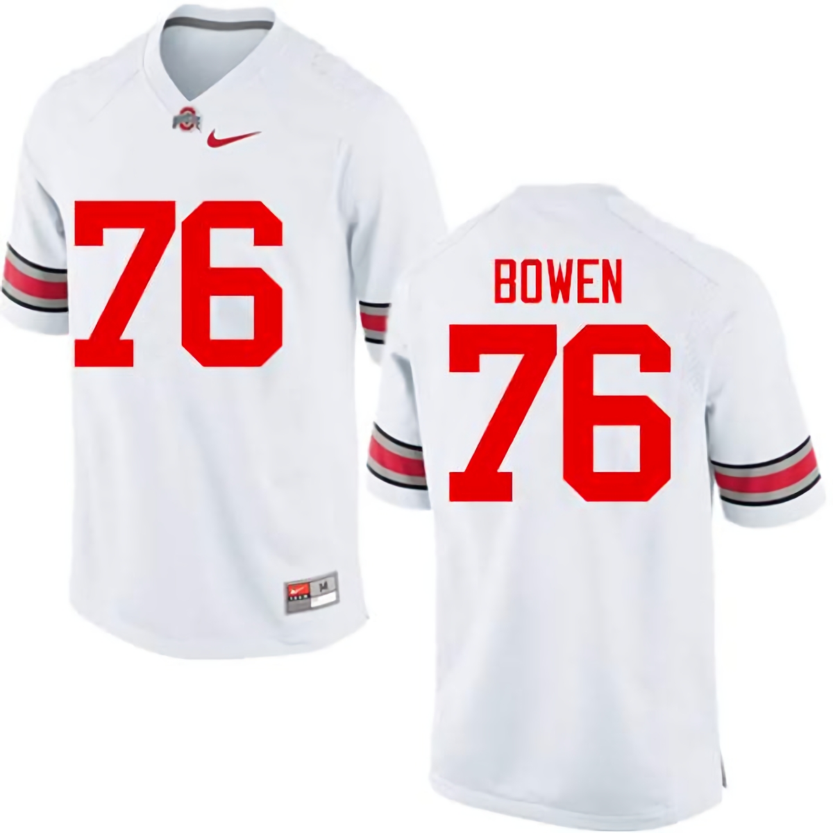 Branden Bowen Ohio State Buckeyes Men's NCAA #76 Nike White College Stitched Football Jersey XRP2756UI